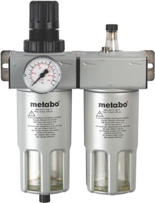 Metabo Accessoires Onderhoudseenheid FRL-180 1/4" met manometer - 901063869 Metabo Accessoires Onderhoudseenheid FRL-180 1/4" met manometer - 901063869