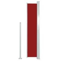 Windscherm uittrekbaar 160x500 cm rood - thumbnail