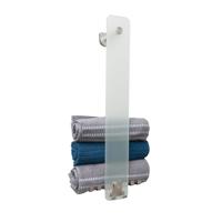 Best Design Best-Design "Ore" IBRO wand-Handdoek opbergbeugel RVS/Mat-glas - thumbnail