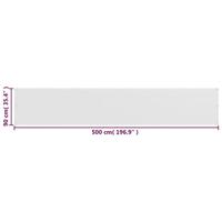 VidaXL Balkonscherm 90x500 cm hdpe wit - thumbnail