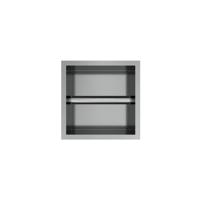 Hotbath &MORE Inbouw nis & borstelgarnituur 90x16x12,6cm RVS 316 - thumbnail