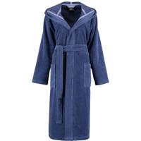 Cawö Cawö Dames Badjas met Capuchon 825 Blau 36/38 - thumbnail