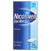 Nicotinell Kauwgom Cool Mint 2 mg Voordeelverpakking - voor stoppen met roken - thumbnail