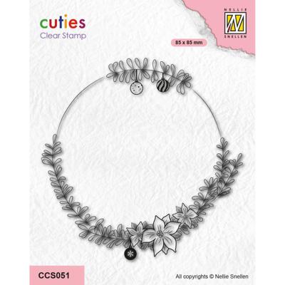 Nellie's Choice • cutie clear stempels wreath