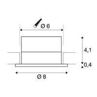 SLV 114420 Patta-I LED-inbouwlamp LED LED vast ingebouwd 12 W Zwart (mat) - thumbnail