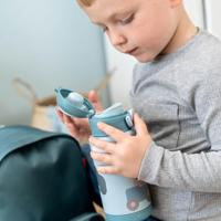 Done By Deer geïsoleerde drinkfles tiny farm - blauw - thumbnail