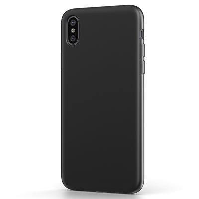 BeHello iPhone Xs Max Liquid Silicone Case zwart