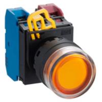 Idec YW1L-AF2E10Q4G Verlichte druktoets 1 knop Zwart/groen 1 stuk(s) - thumbnail