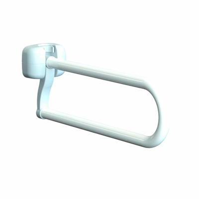 Opklapbare toiletbeugel - gecoat staal | Lengte: 70 cm | Kleur: Wit | Toiletsteun | WC Steun | PR50949-70