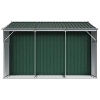 Tuinschuur 277x279x179 cm gegalvaniseerd staal groen - thumbnail