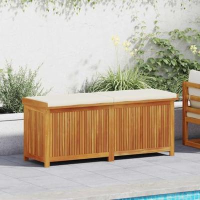 Kussenbox voor buiten 150x50x60,5 cm massief acaciahout
