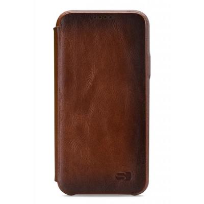 Senza Desire Skinny Leather Booklet Apple iPhone 6/6S Burned Cognac