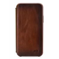 Senza Desire Skinny Leather Booklet Apple iPhone 6/6S Burned Cognac - thumbnail