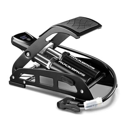 Voetpomp met display Rockbros 42430001001 zwart
