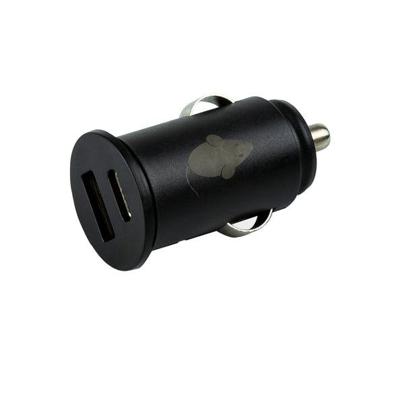 GreenMouse Green mouse lader auto dubbel usb & usb-c zwart (5 stuks)