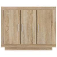 Dressoir 92x35x75 cm bewerkt hout sonoma eikenkleurig - thumbnail