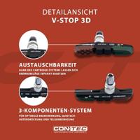 CONTEC remschoen "v-stop 3d" ct brake shoes cartr. v-stop 3d v-brake black - thumbnail