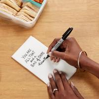 Sharpie Fine Point permanent marker zwart (5 stuks) - thumbnail