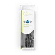 Nedis Stereo-Audiokabel | 3,5 mm Male naar 3,5 mm Female | 2 m | 1 stuks - CAGB22050BK20 CAGB22050BK20