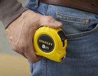 Stanley rolbandmaat - 25 mm x 8 m - met stop - 0-30-457 blis - thumbnail