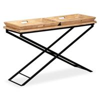 VidaXL Wandtafel 130x40x80 cm massief mangohout - thumbnail