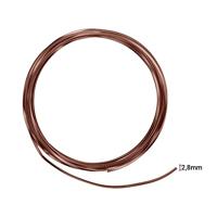 Vaessen Creative Knutseldraad en sieradendraad 5 m x 2,8 mm x 0,5 mm bruin (chocolade) - driehoekig reliëf - flexibele draad voor het knutselen van bloemenkrans, scmuck maken en modelbouw - thumbnail