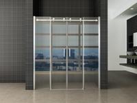 Wiesbaden Slide nis schuifdeur dubbel 1800 x 2000 x 8 mm nano helder glas/chroom 20.3999 - thumbnail