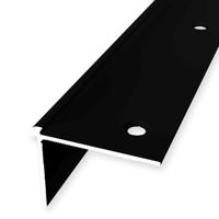 Küberit - Trapneusprofiel recht 871 t.b.v. 3mm PVC zwart - 250 cm - thumbnail