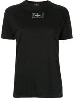 Fendi Pre-Owned logo print T-shirt - Black - thumbnail
