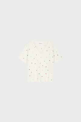 Fabienne Chapot T-Shirt Phil V-Neck | Cosy white