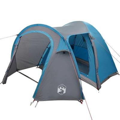 VidaXL Koepeltent koepel met dak met opslag blauw 384 x 254 x 170 cm