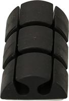 Cablehome Bevestigingselement 135352 Bundel-Ø (bereik) 8.5 mm (max) Tweegats Zwart 1 stuk(s) - thumbnail