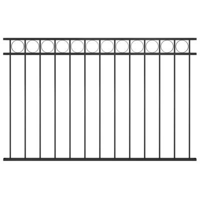 vidaXL Schuttingpaneel 1,7x1 m staal zwart vidaXL Schuttingpaneel 1,7x1 m staal zwart