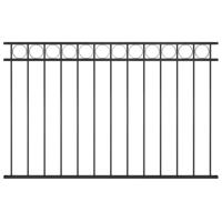 vidaXL Schuttingpaneel 1,7x1 m staal zwart - thumbnail