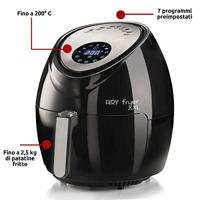 Ariete airy fryer xxl heteluchtfriteuse (zwart, 2.5 kg | 5.5 liter) - thumbnail