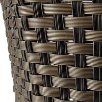 Rixen & Kaul klickfix structura plastic basket with handle - bronze - thumbnail