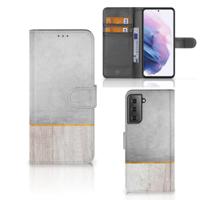 Samsung Galaxy S21 Plus | Book Style Case | Wood Concrete - thumbnail