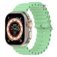Ocean bandje - Lichtgroen - Geschikt voor Apple Watch 44mm / 45mm / 46mm / 49mm - thumbnail
