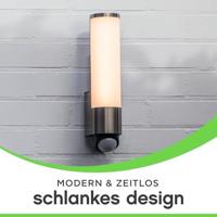 Lutec WandlampLeda RVS design met sensor - 5267103001 - thumbnail
