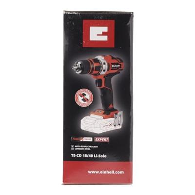 Einhell Power X-Change TE-CD 18/40 Li-Solo 4513925 Accu-schroefboormachine 18 V 2 Ah Li-ion Zonder lader, Zonder accu Einhell Power X-Change TE-CD 18/40 Li-Solo 4513925 Accu-schroefboormachine 18 V 2 Ah Li-ion Zonder lader, Zonder accu