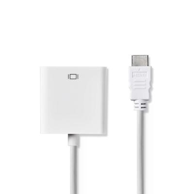 Nedis CCGB34900WT02 Hdmi- Vga-kabel Hdmi-connector - Vga Female 0,2 M Wit - thumbnail