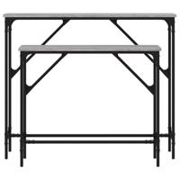 Wandtafels 2 st bewerkt hout grijs sonoma eikenkleurig - thumbnail