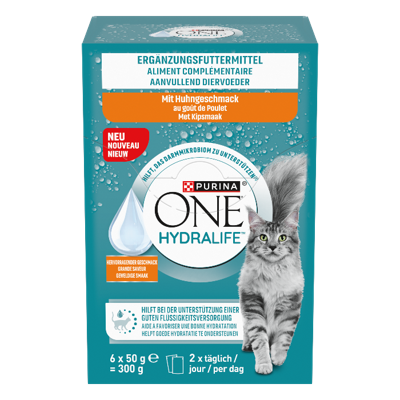 Purina One Hydralife Kip 6 x 50g bij Jumbo