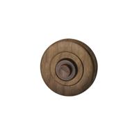 Hardbrass Beldrukker Artax rond - mat brons - thumbnail