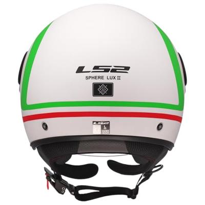 LS2 "of558 sphere lux ii urby" jethelm helmet of558 sph. lux ii urby wh/green/red xl