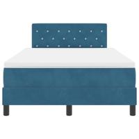 Boxspring bed met matras Donkerblauw 120 x 190 cm Fluweel - thumbnail
