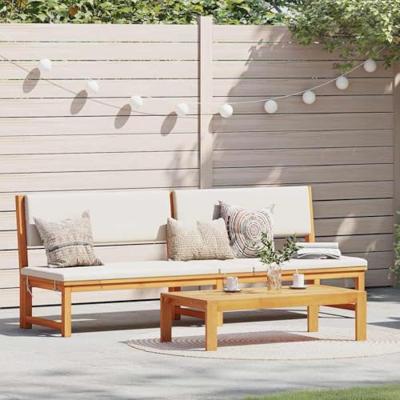 Ligstoel Olie naturel 200 x 57 x 75cm Massief acaciahout