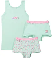 Funderwear meisjes ondergoed meisjes setje - Sweetheart - Boxershorts en hemd setje meisjes - Katoen - thumbnail