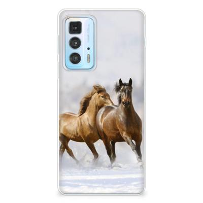 Motorola Edge 20 Pro | TPU Hoesje | Paarden