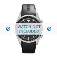Armani horlogeband AR5977 Silicoon Zwart 23mm - thumbnail